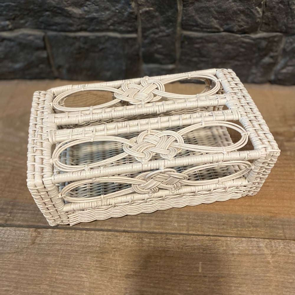 Boho Wicker Kleenex Box Holder